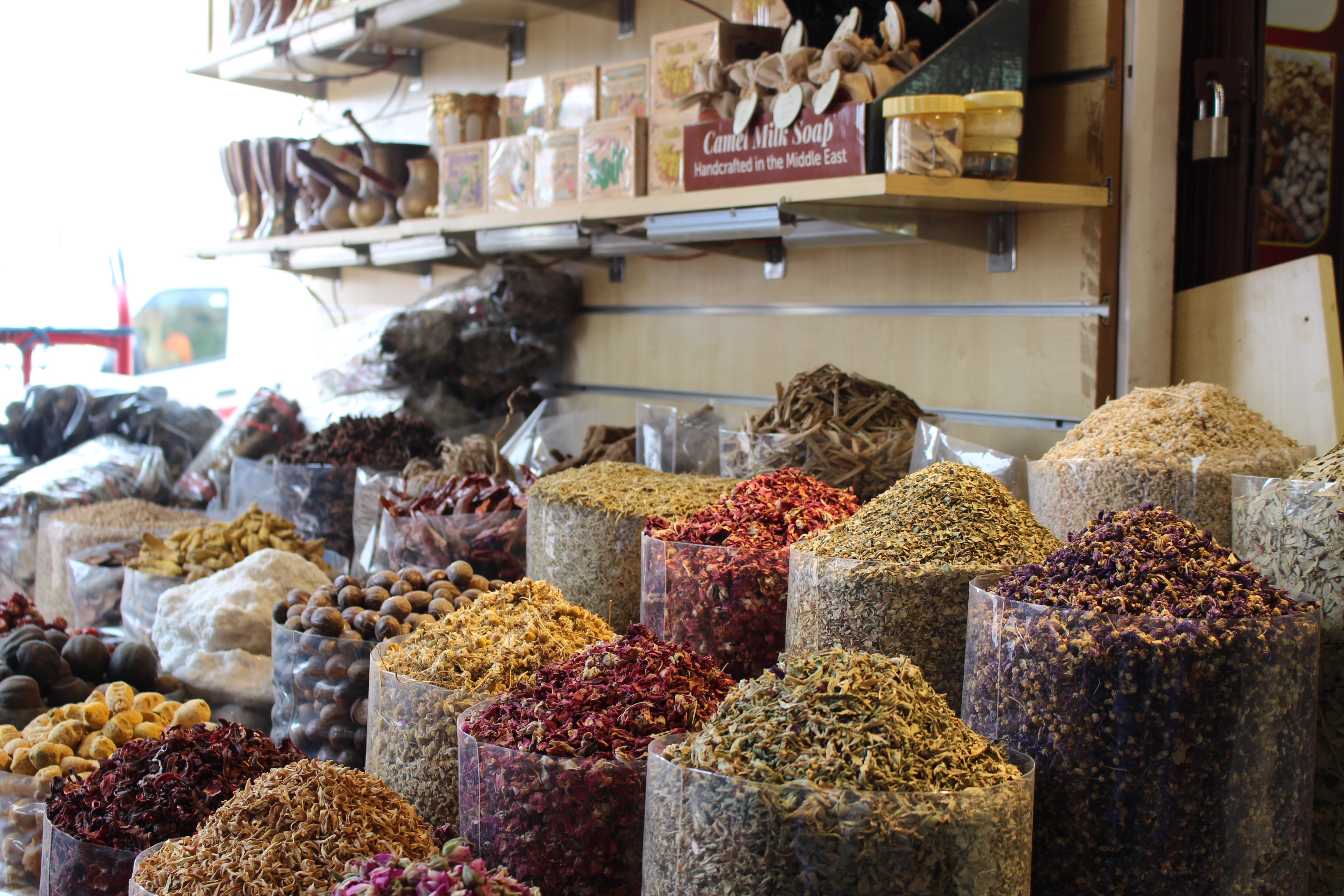 Spices sold at one of Dubai's spice markets